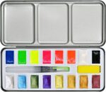 Studio Series Metallic & Neon Watercolor Paint Set - 16 paints