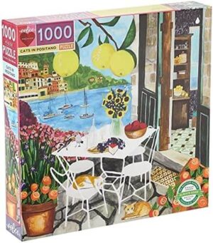 Eeboo Cats In Positano 1000pc Puzzle