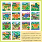 First Colour By Stickers Dinosaur Book