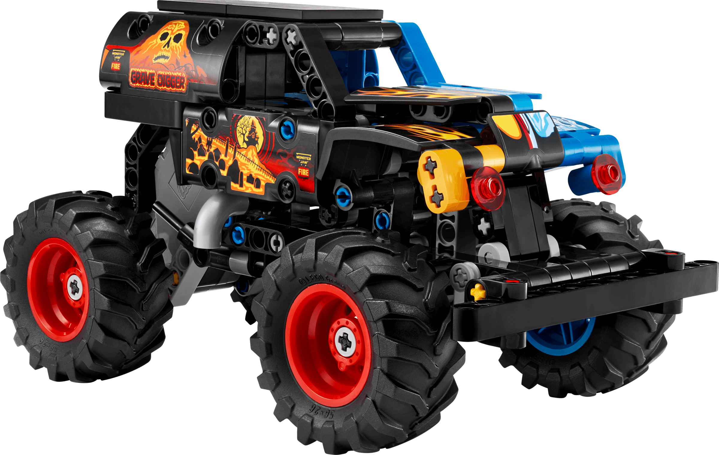 LEGO Technic 42219 Monster Jam™ Grave Digger™ Fire and Ice