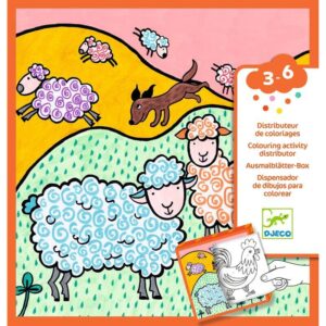 Djeco DJ0050 Farm Colouring Dispenser