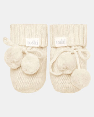 Toshi Organic Booties Marley / Feather / Size 000