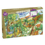 Djeco DJ7424 Dinosaurs Observation Puzzle 100pc
