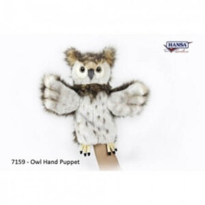 Hansa Owl Puppet 34cm