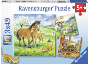 Ravensburger Cuddle Time Puzzle 3x49pc
