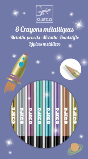Djeco DJ9753 Metallic Pencils 8pk