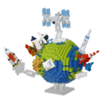 Nanoblock Planet Earth & The Moon