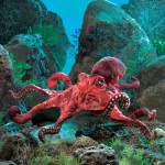 Folkmanis Puppet Red Octopus