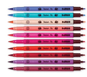 Djeco DJ8802 10 Felt Brushes Girl