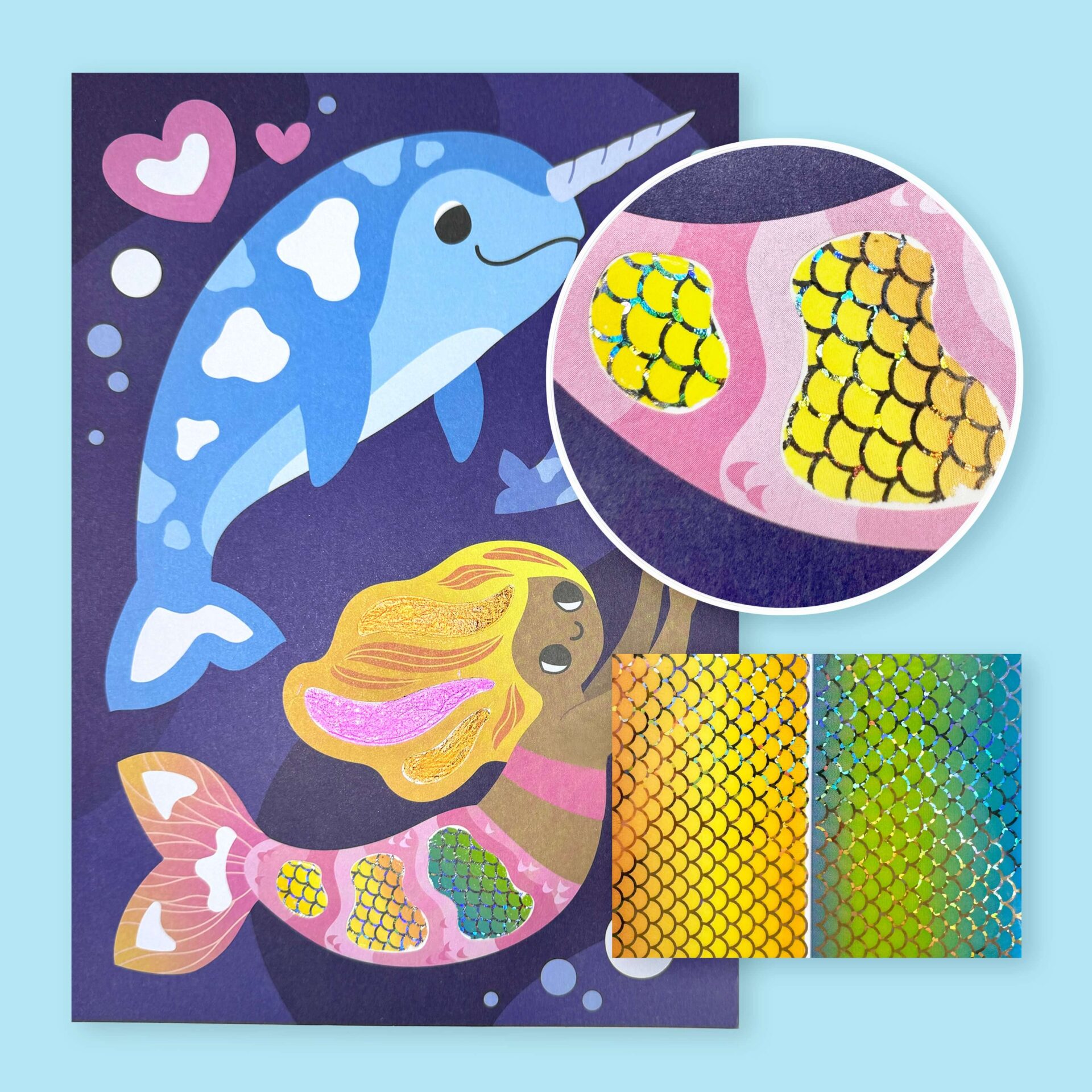 Tiger Tribe Foil Art Ocean Magic