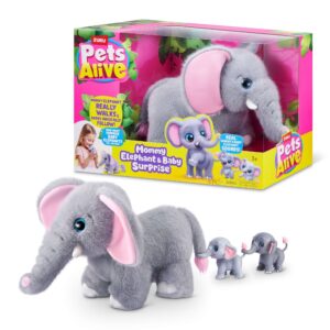 ZURU Pets Alive Mama Elephant & Baby Surprise