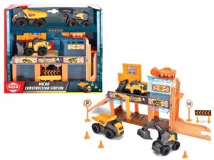 Dickie Toys Micro Construction Station 3 Vehicles