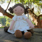 Bonikka Cecilia Linen Doll With Brown Hair