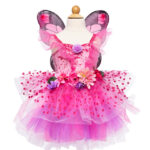 Great Pretenders Fairy Blooms Deluxe Dress & Wings, Hot Pink/Lilac size 3-4