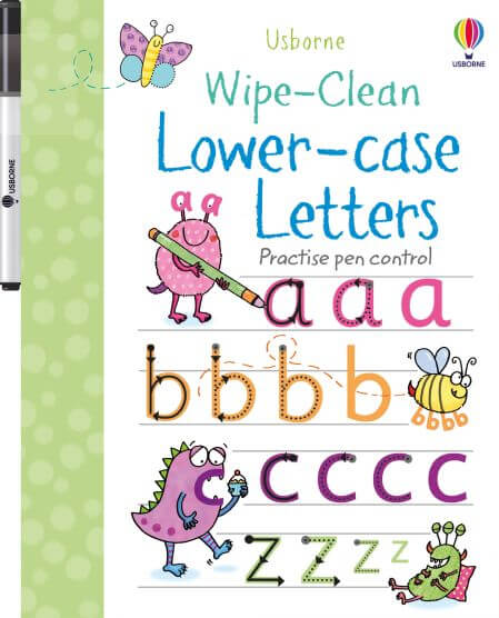 Usborne Wipe Clean Lower Case Letters Activity Book Usborne Wipe Clean Lower Case Letters Activity Book