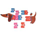 Sausage Dog Floor Number Puzzle