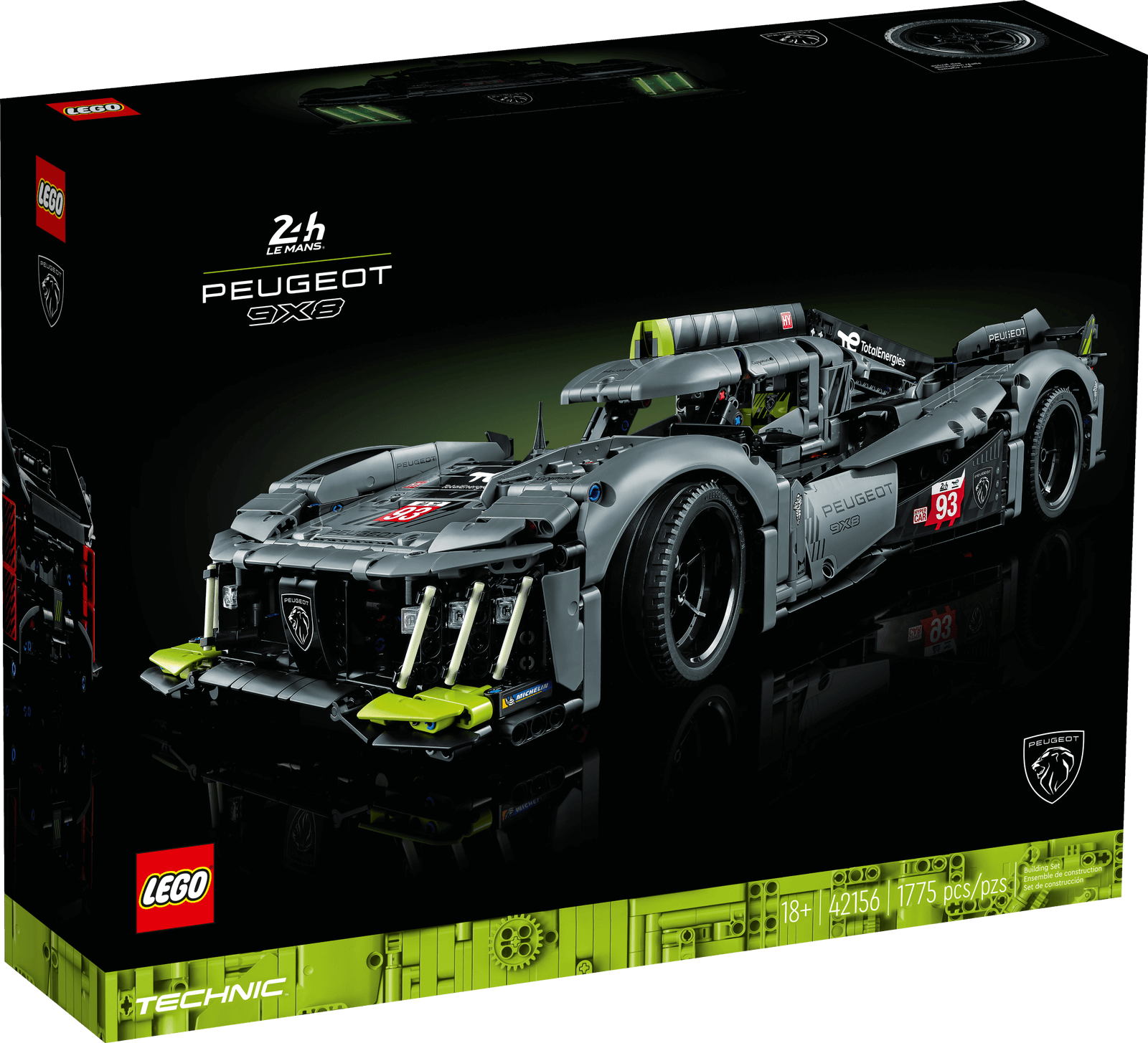 LEGO 42156 PEUGEOT 9X8 24H Le Mans Hybrid Hypercar LEGO 42156 PEUGEOT 9X8 24H Le Mans Hybrid Hypercar