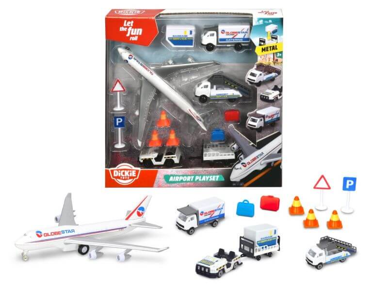Dickie Toys Airport Playset 13pc Set