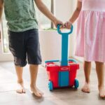 M&D Fill and Roll Grocery Basket Play Set