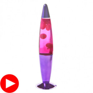 Metallic Peace Motion Lamp Purple/Pink/Purple