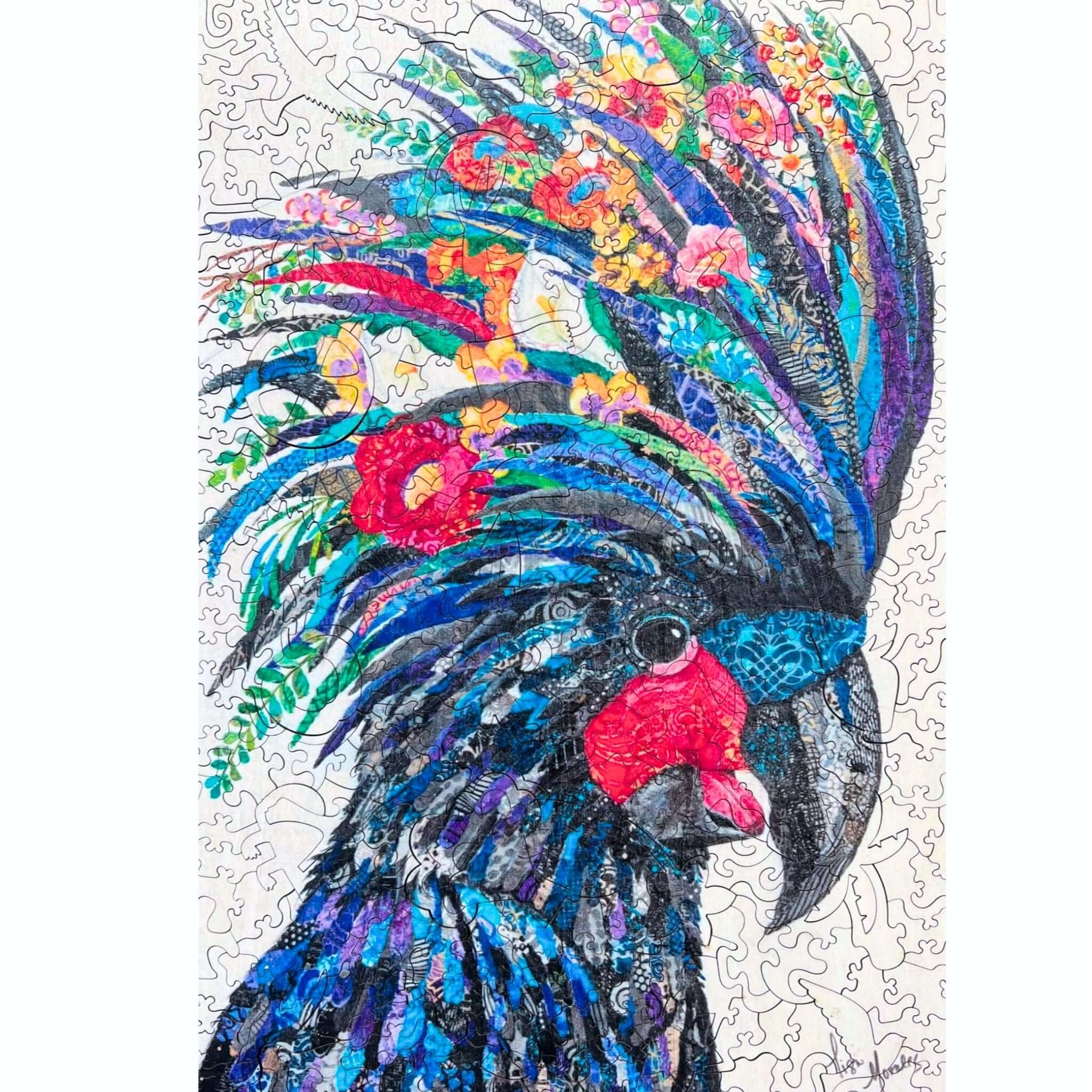 Twigg Puzzles Black Cockatoo 389pc Wooden Puzzle