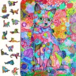 Twigg Puzzles Carefree Cat 309pc Wooden Puzzle