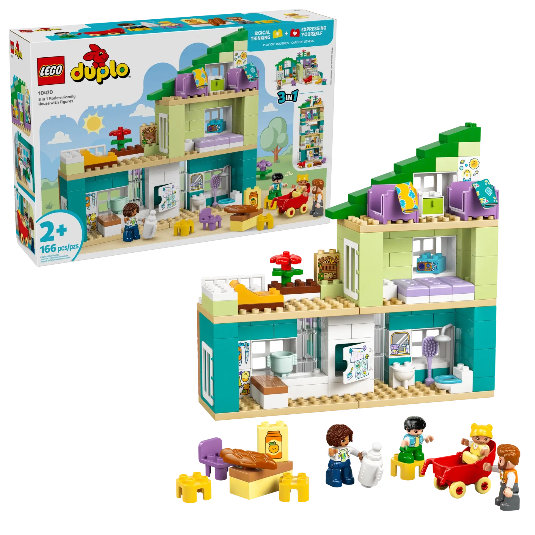 Lego Duplo 10470 3in1 Modern Family House with Figures
