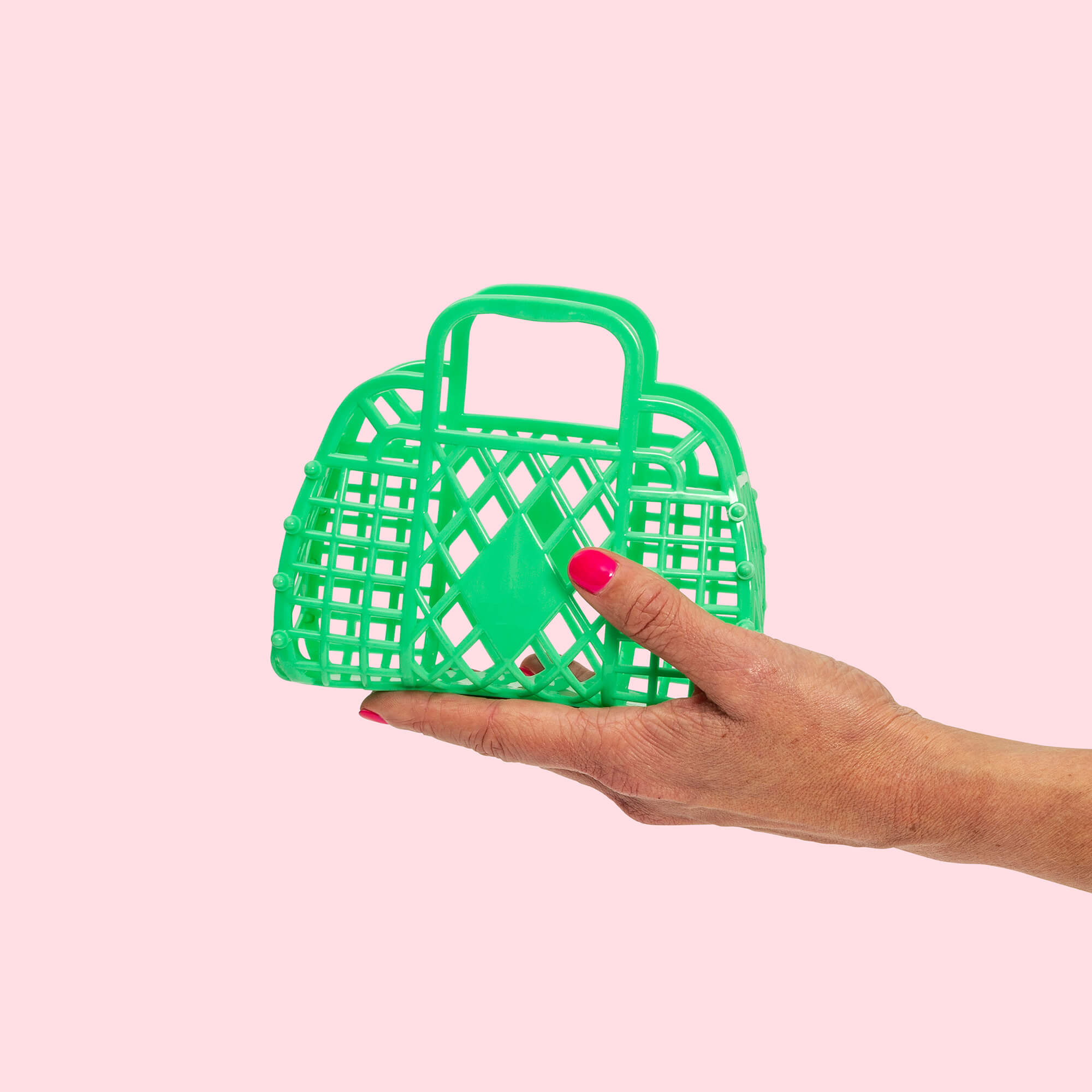 Sun Jellies Retro Basket Mini - Green
