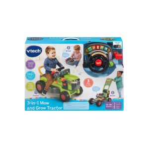 VTech 3-in-1 Mow and Grow Tractor Green