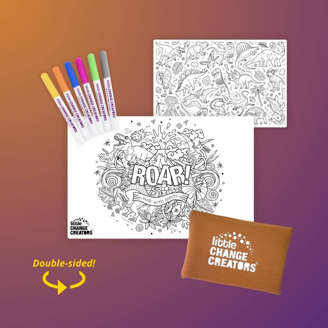 RE-FUN-ABLE Pocket Colouring Set - Roar