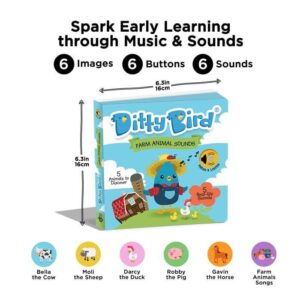 Ditty Bird Farm Animal Sound Book (USB-C)
