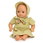 Djeco DJ7736 Baby Pomea Lili Blum Cotton-gauze Dolls Dress