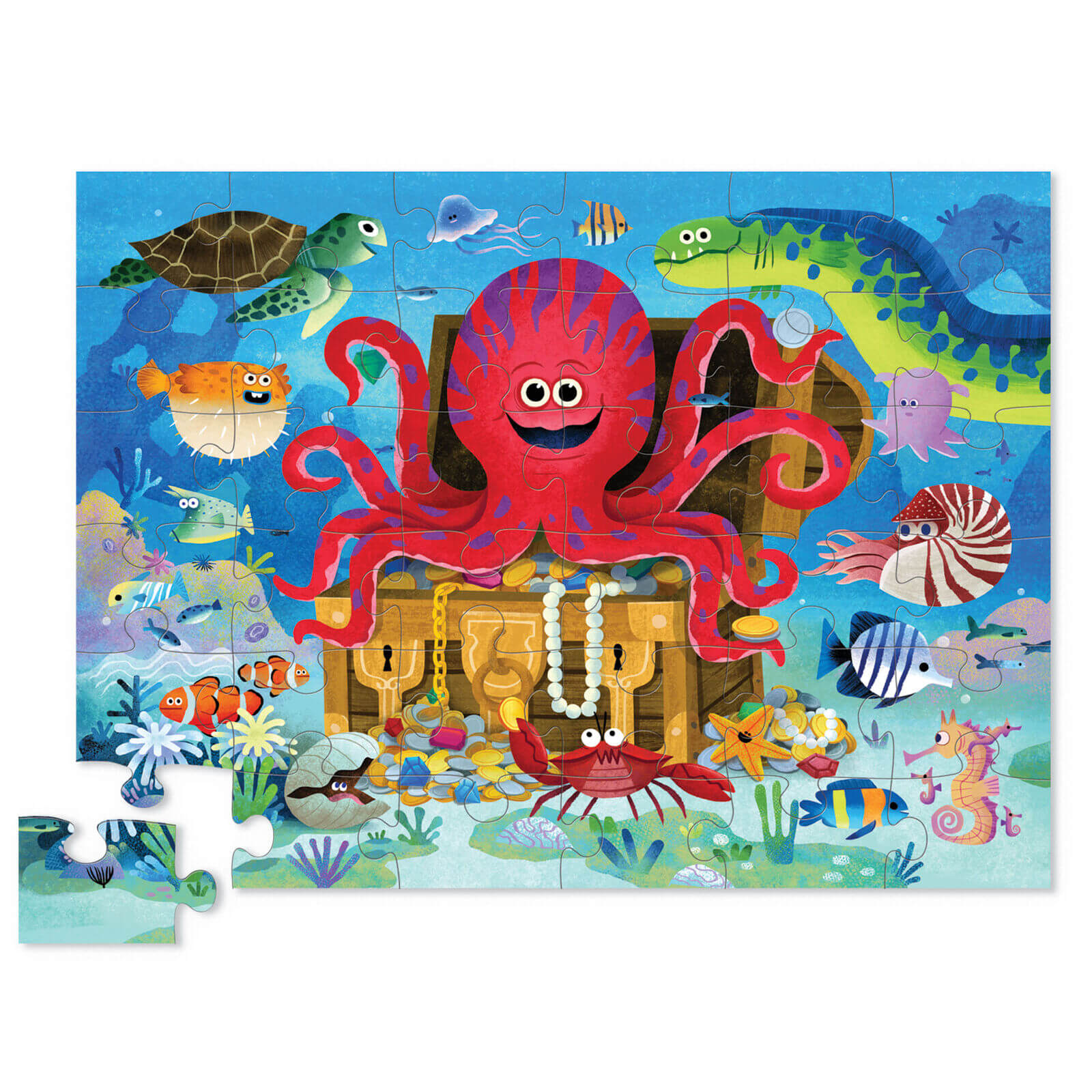 Classic Floor Puzzle 36pc - Octopus Treasure