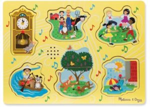 M&D Nursery Rhyme Yellow Sound Puzzle 6pc