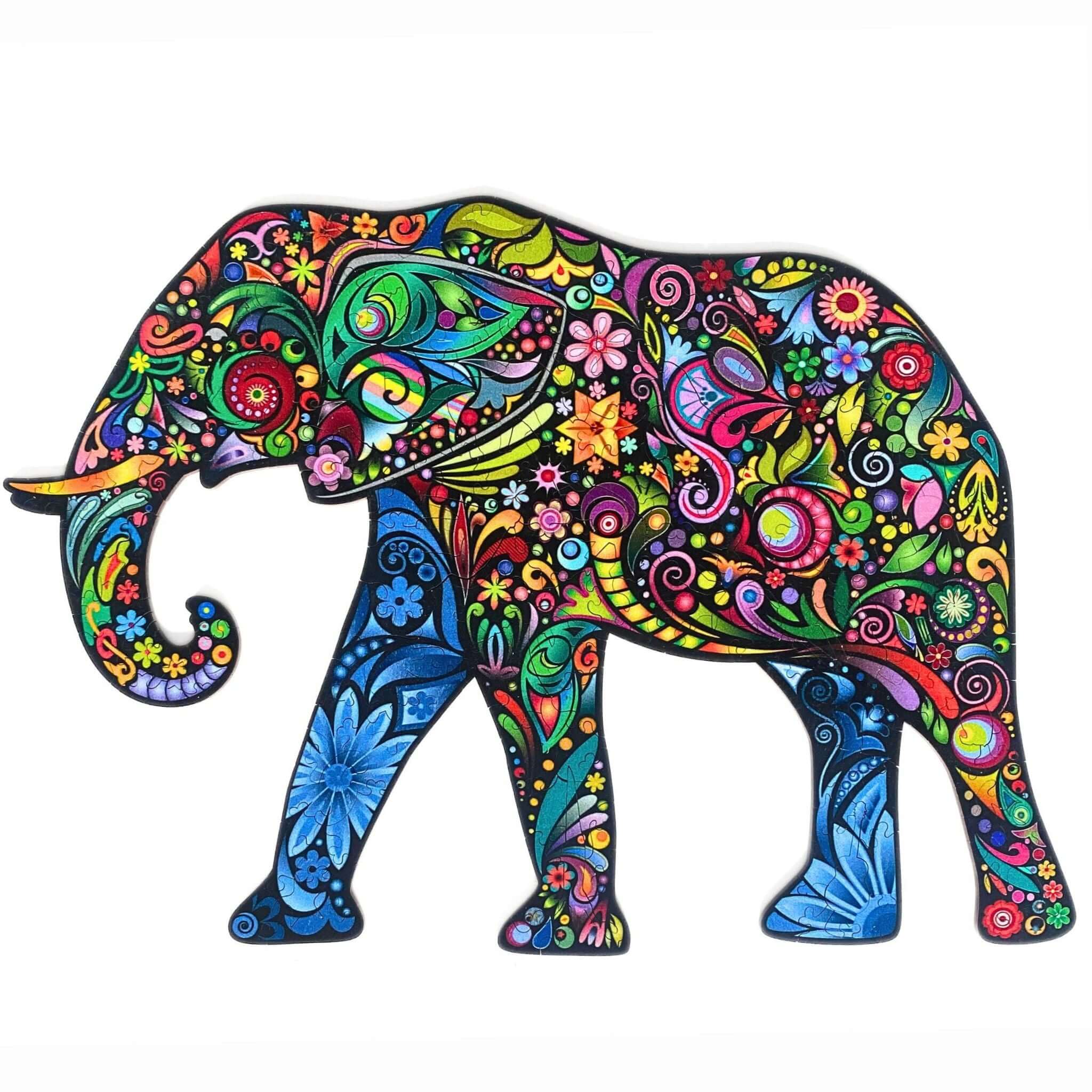 Twigg Puzzles Ellie Elephant 174pc Wooden Puzzle