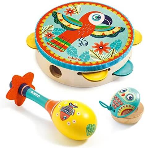 Djeco DJ6016 Animambo Set Of 3 Instruments