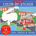 My First Color-By-Sticker Book Cars, Trucks, & Trains