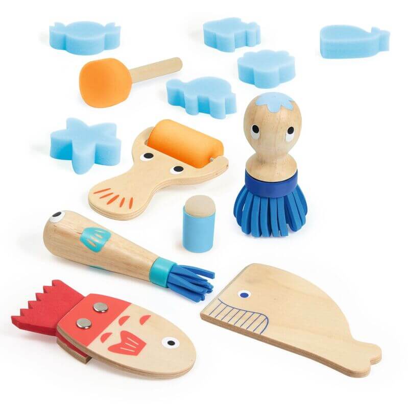 Djeco DJ9014 Unique Tools for Painting Set