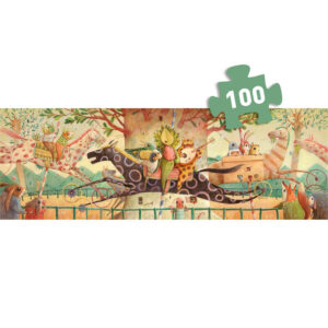 Djeco DJ7681 Wonderful Ride 100pc Gallery Puzzle with Poster