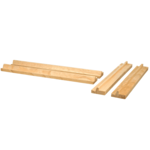 Wooden Mahjong Racks 4pc with Felt Bag