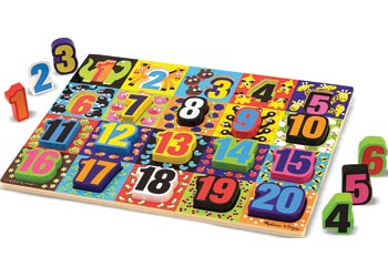 M&D Jumbo Numbers Chunky Puzzle 20 Pieces