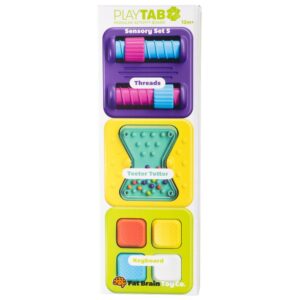 Fat Brain PlayTab Sensory Set 5 (Threads, Teeter, Totter, Keyboard)