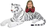M&D Large White Tiger Plush