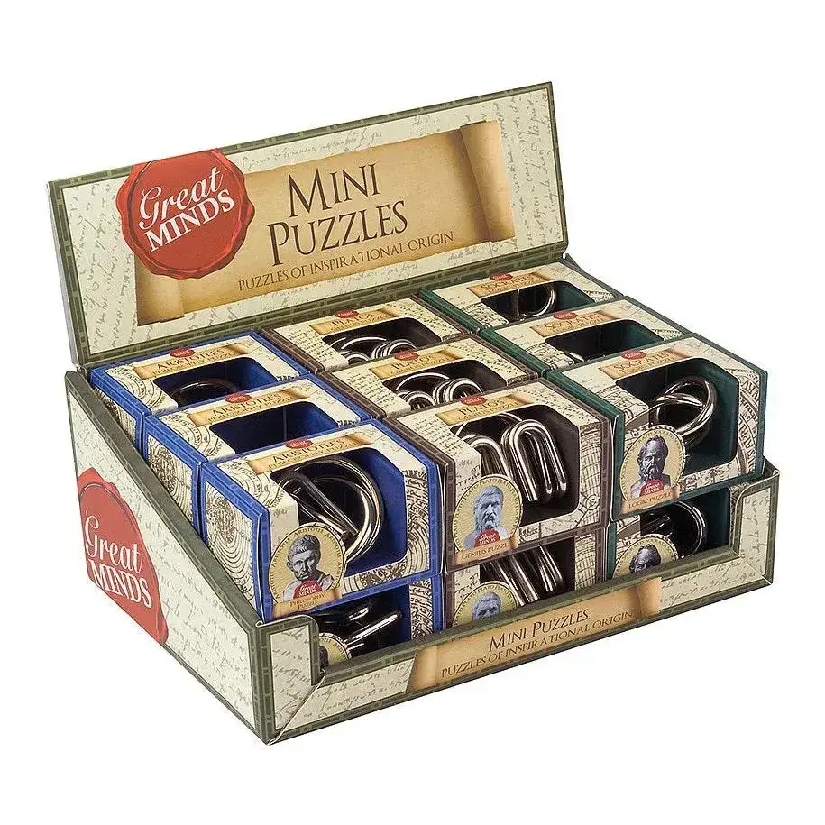 Professor Puzzle Great Minds Mini Metal Puzzles Asst