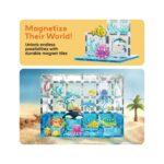 Picasso Tiles Aquarium Marine Animals 52pc Set With 8 Action Figures