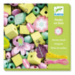 Djeco DJ9808 Wooden Beads Leaves & Flowers