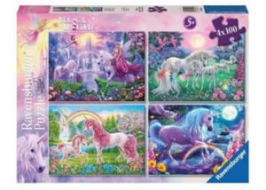 Ravensburger Magical Unicorns Puzzle 4x100pc