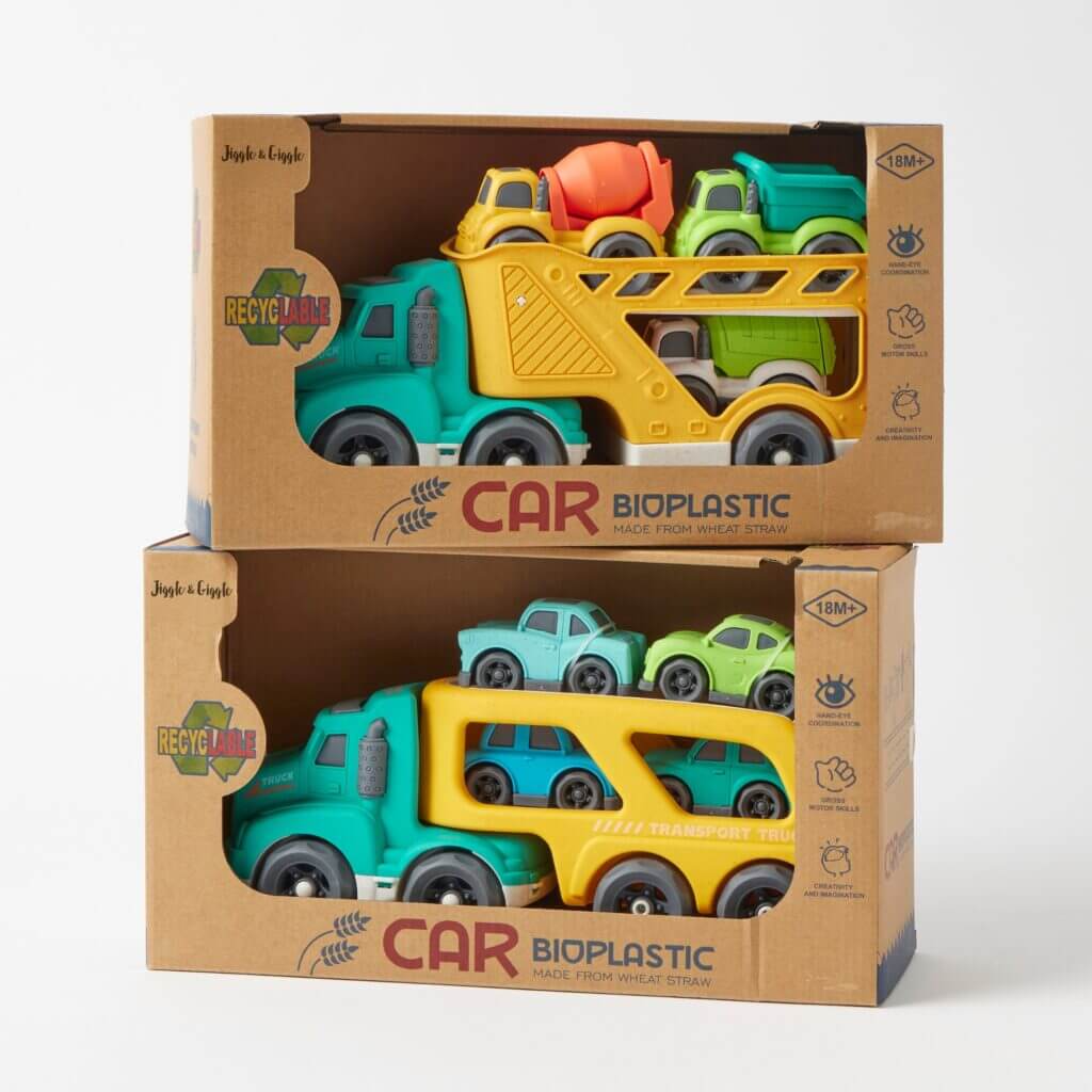 Jiggle & Giggle Bioplastic Vehicle Carrier Assorted