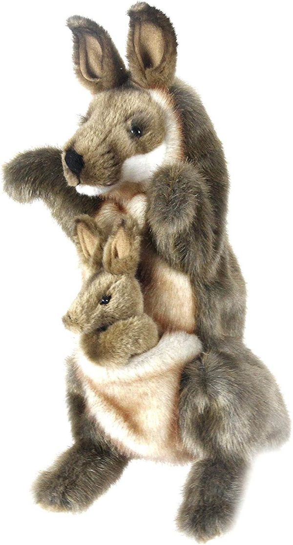 Hansa Kangaroo & Joey Hand Puppet 29cm
