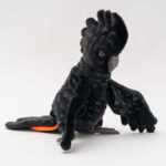 Hansa Black Cockatoo Puppet 49cm